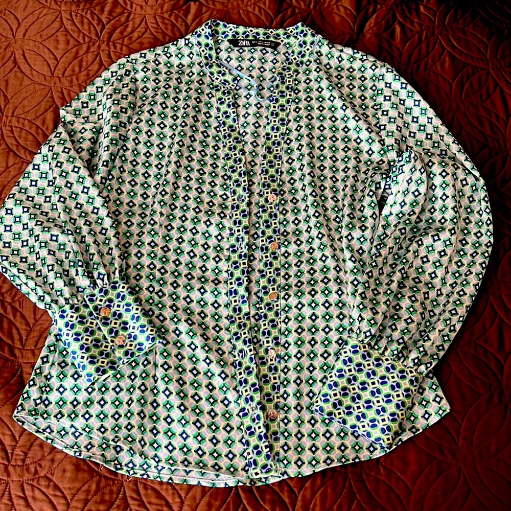Zara tailored blouse